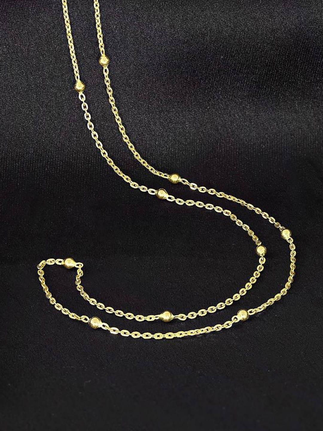 candere a kalyan jewellers company  22kt bis hallmark gold chain-4.13gm