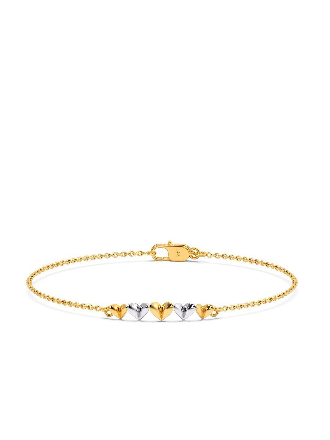 candere a kalyan jewellers company 14kt bis hallmark gold bracelet-1.89 g