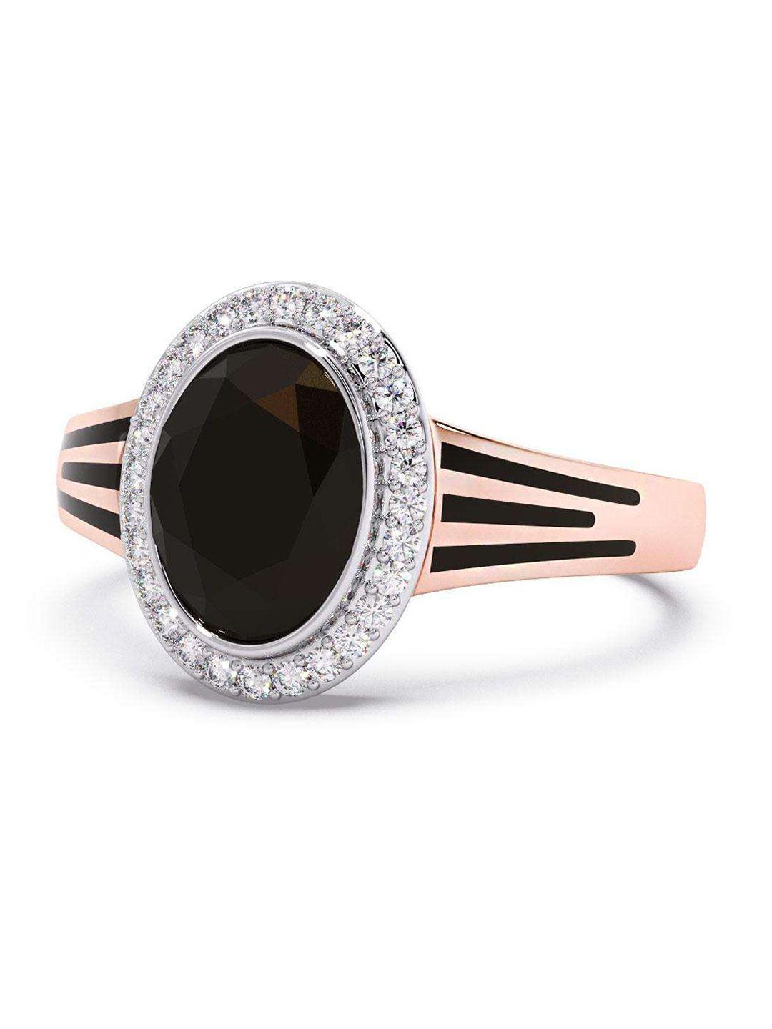 candere a kalyan jewellers company 14kt rose gold diamond finger ring