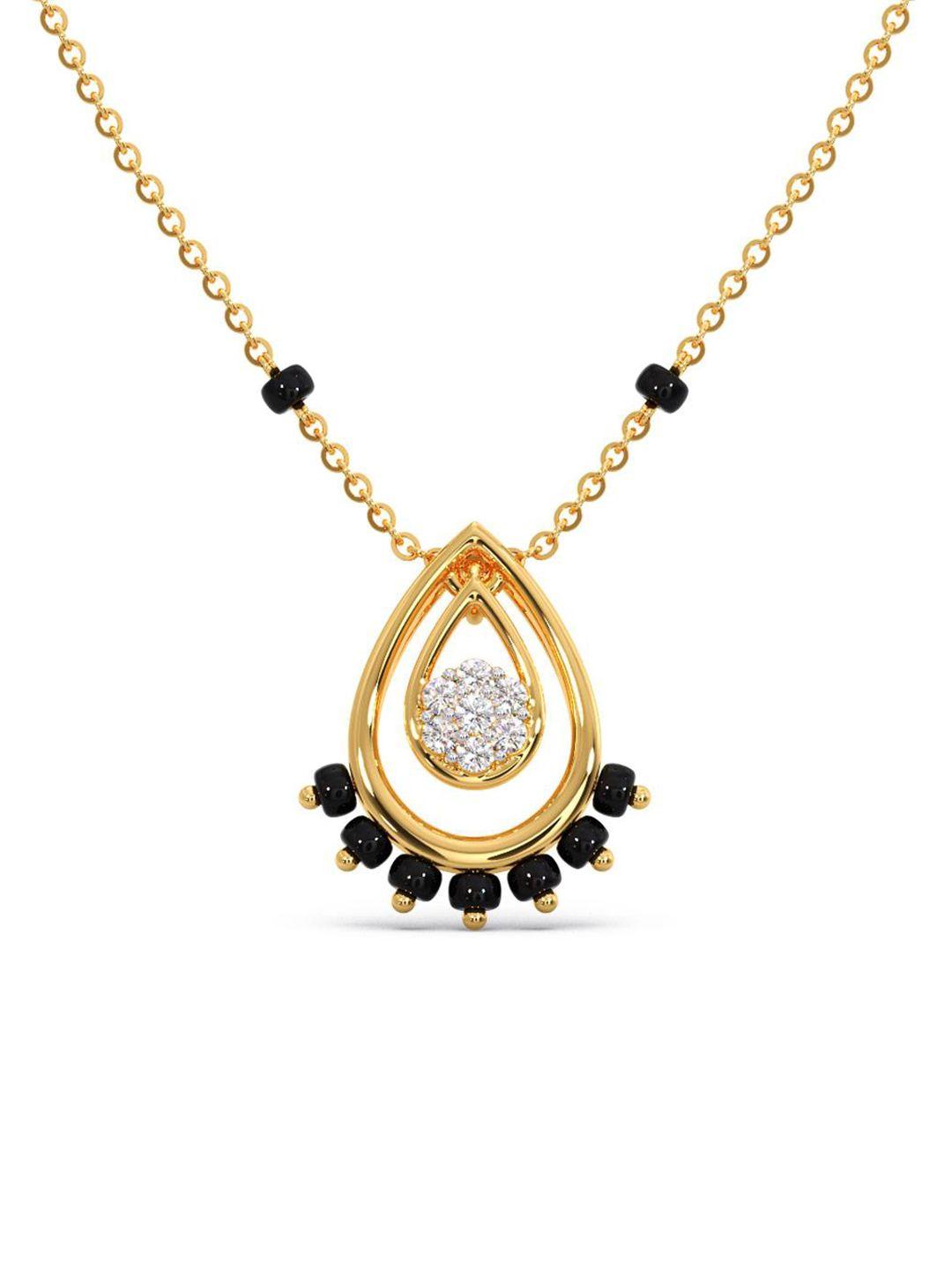candere a kalyan jewellers company 18k gold bis hallmark & certified diamond mangalsutra