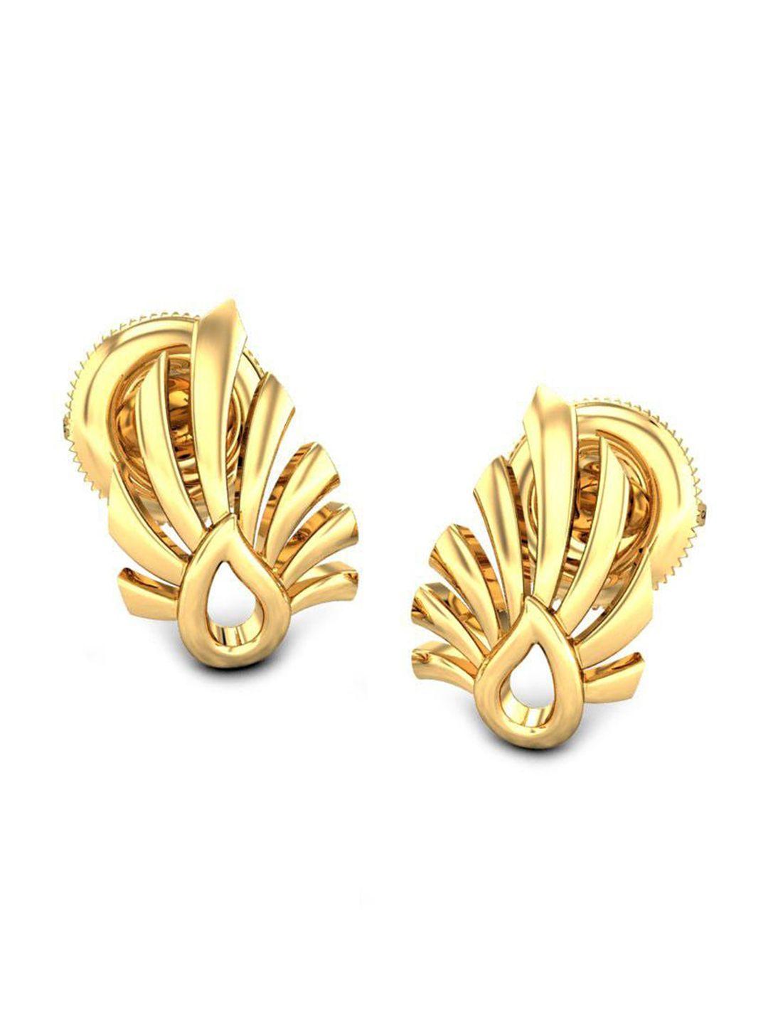 candere a kalyan jewellers company 18kt gold stud earrings-1.56gm