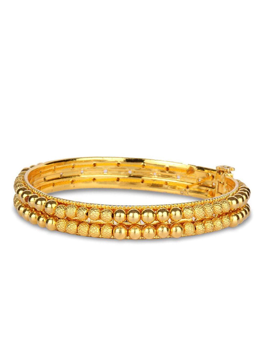 candere a kalyan jewellers company 22kt (916) gold traditional tushi bangle- 2.12gm