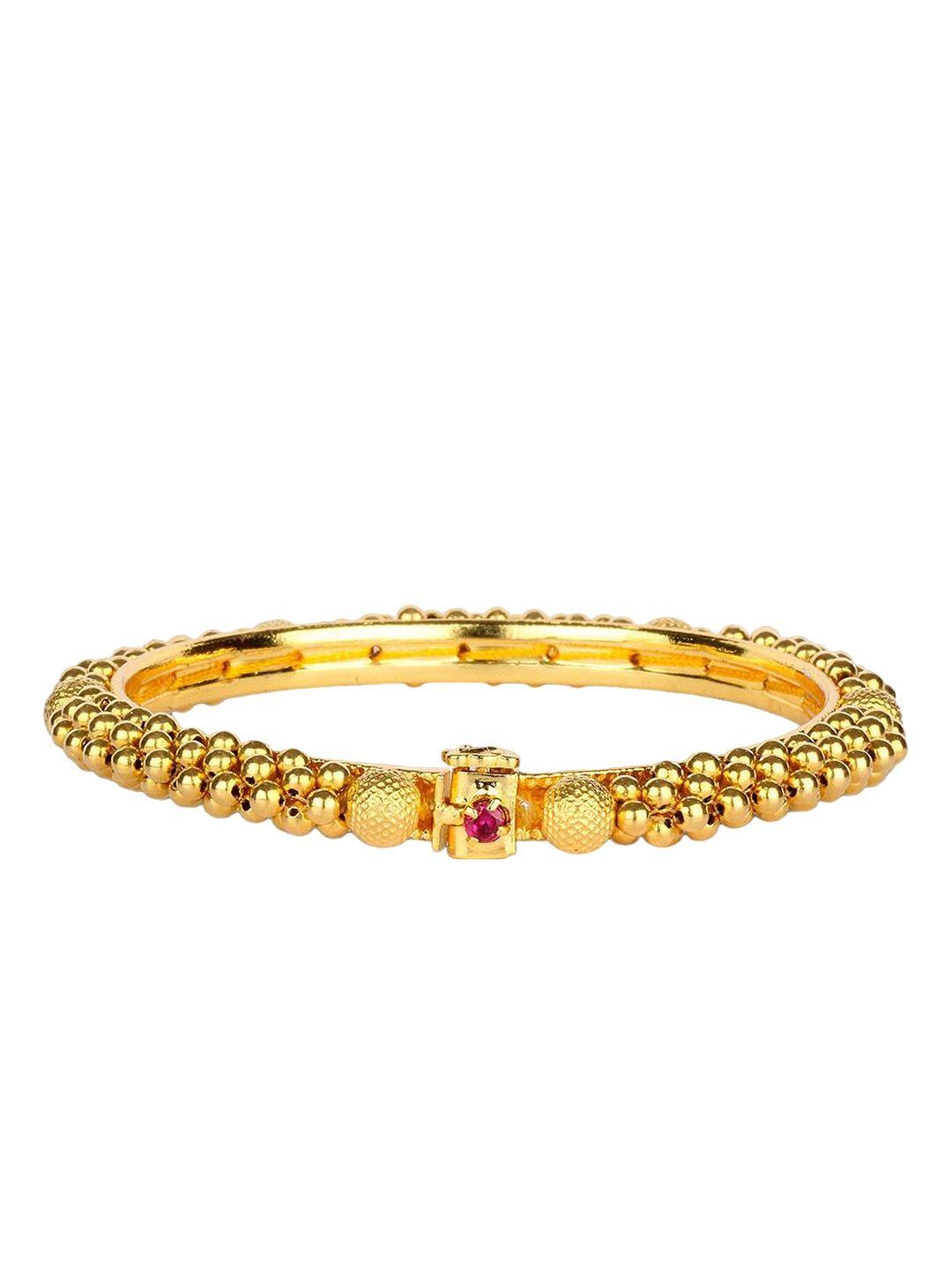 candere a kalyan jewellers company 22kt (916) gold traditional tushi bangle- 2.25gm