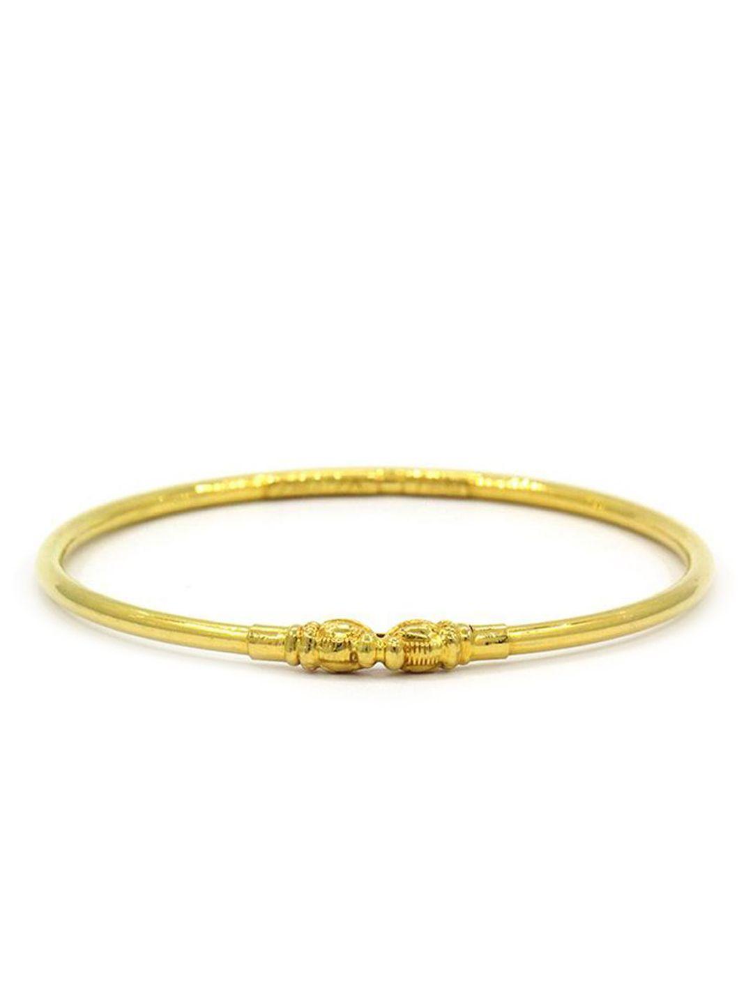 candere a kalyan jewellers company 22kt gold traditional tushi bangle-4.51gm