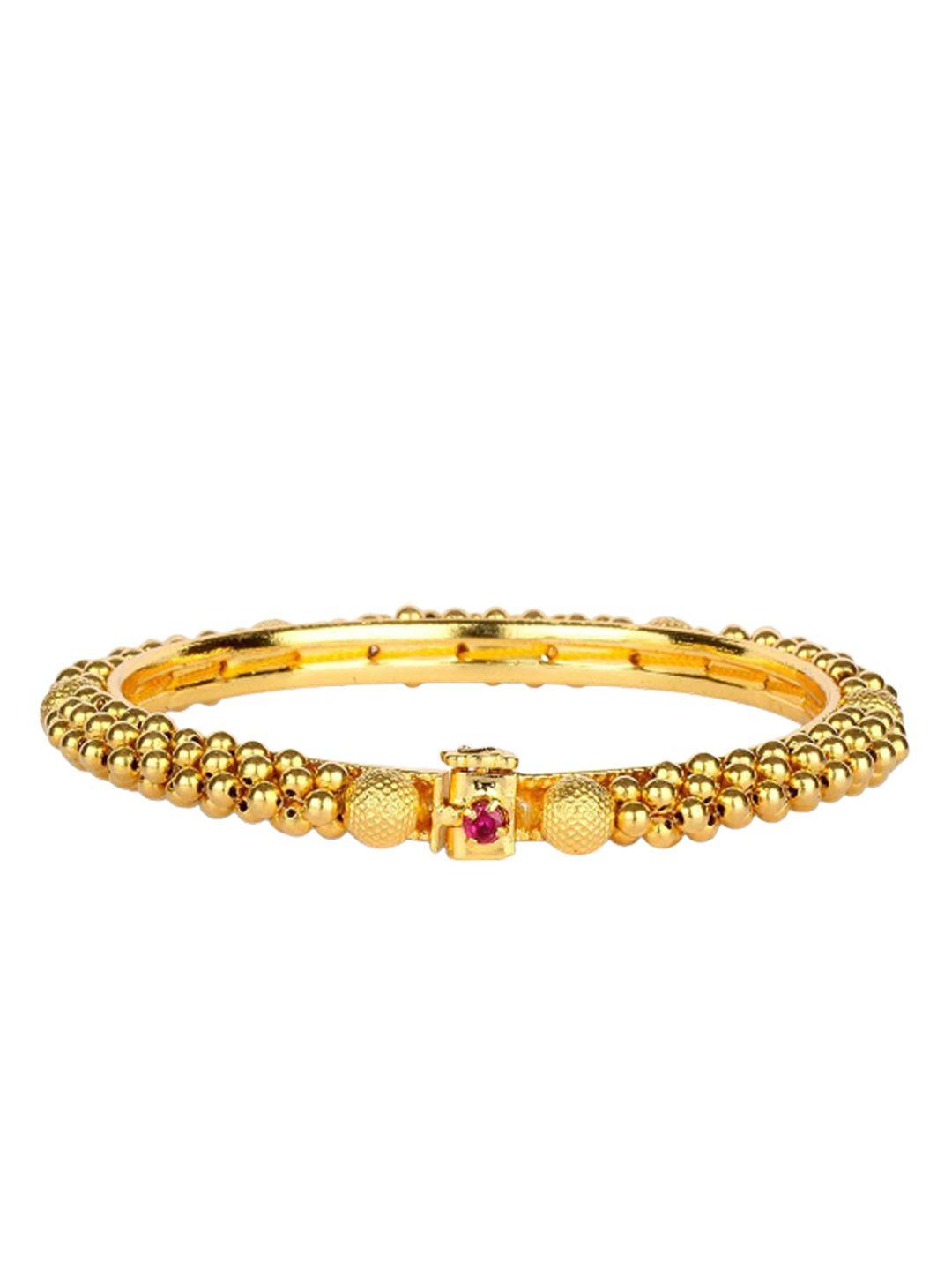 candere a kalyan jewellers company 22kt gold tushi bangle - 2.19 gm