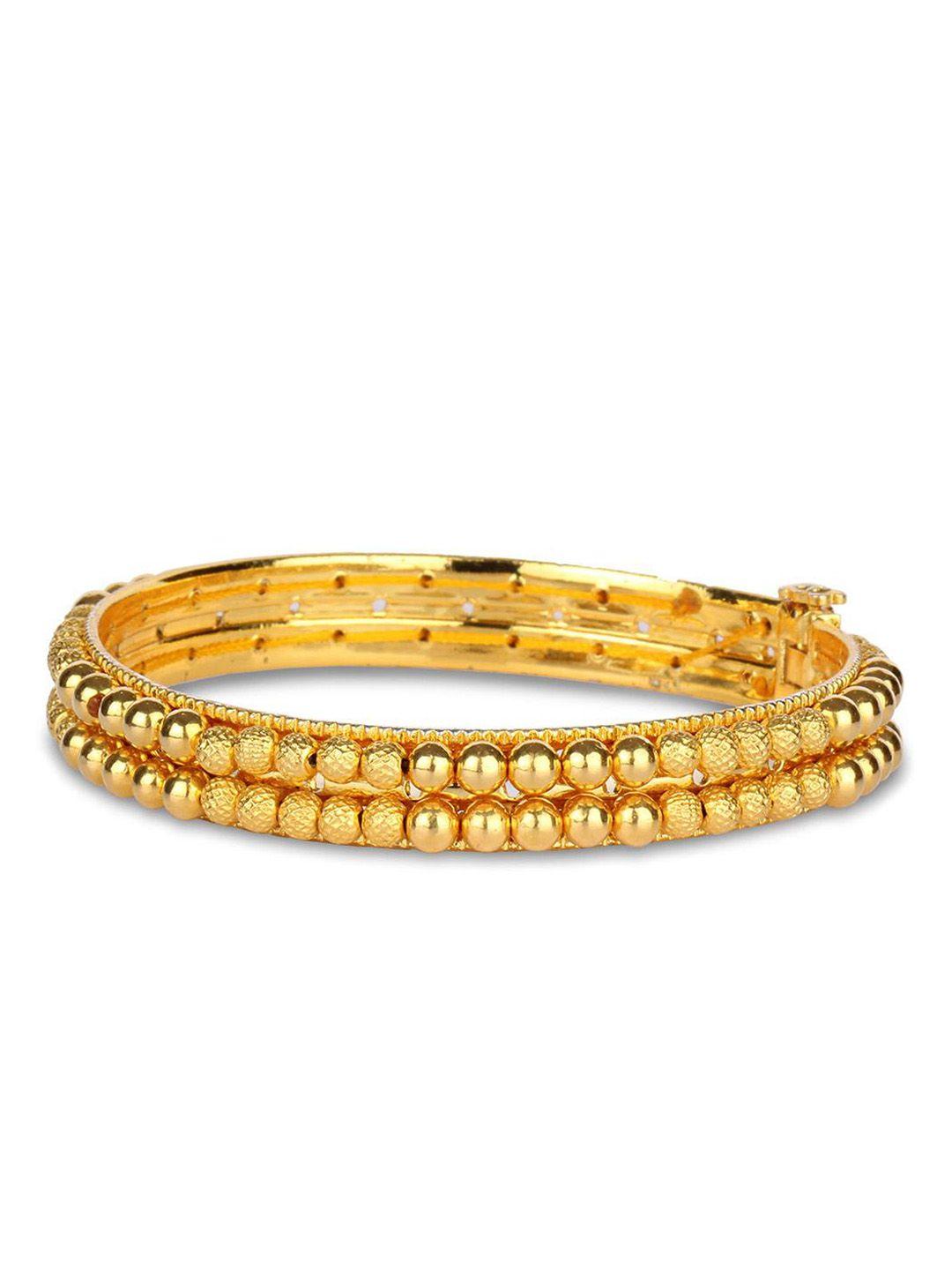 candere a kalyan jewellers company 22kt gold tushi bangle - 2.35 gm