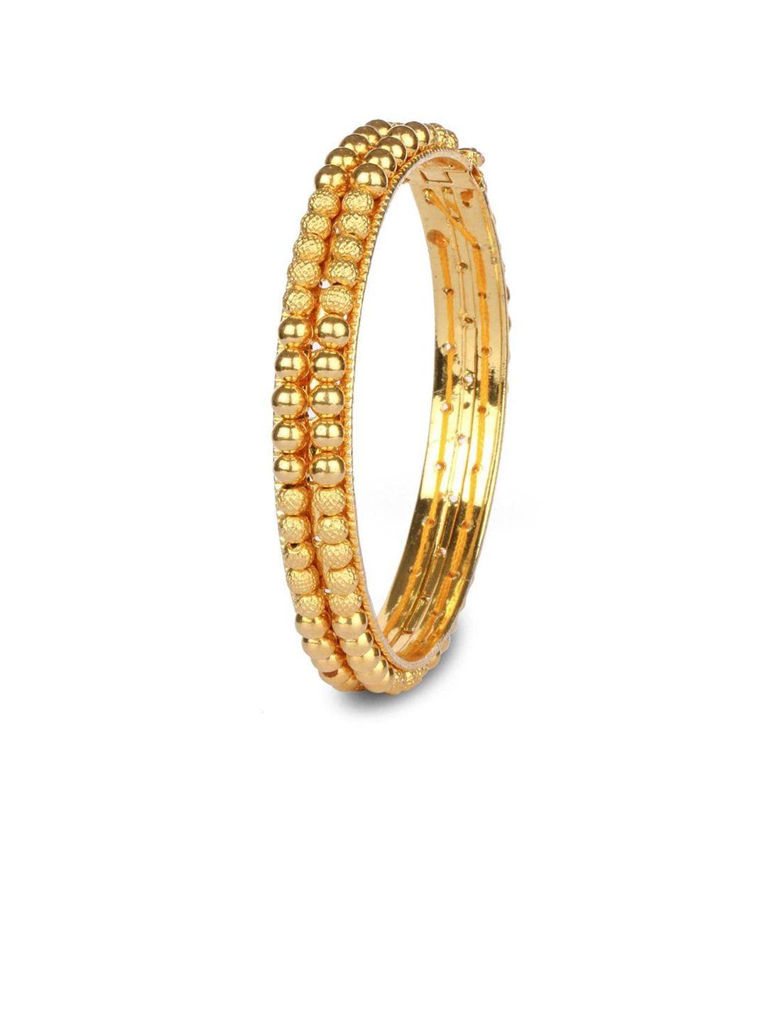 candere a kalyan jewellers company 22kt gold tushi bangle - 2.41 gm