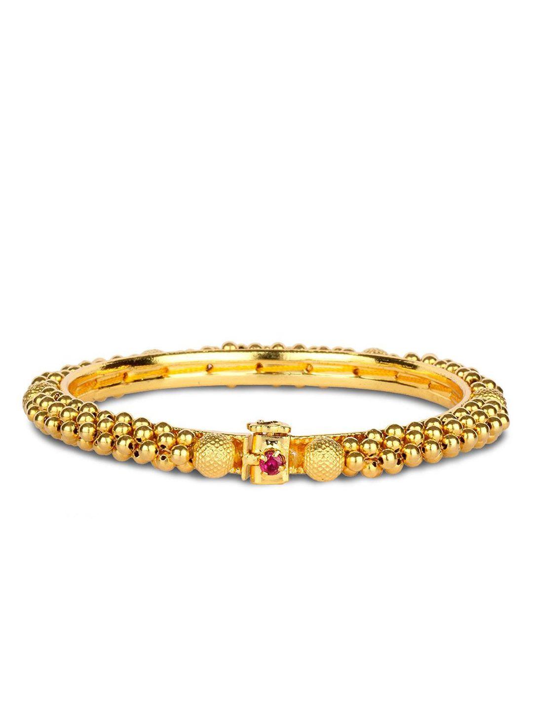 candere a kalyan jewellers company 22kt gold tushi bangle - 2.43 gm