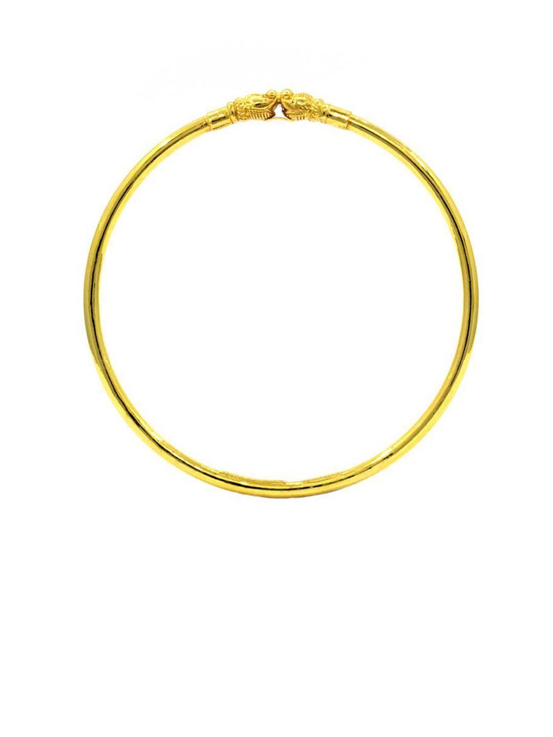 candere a kalyan jewellers company 22kt gold tushi bangle - 4.39 gm