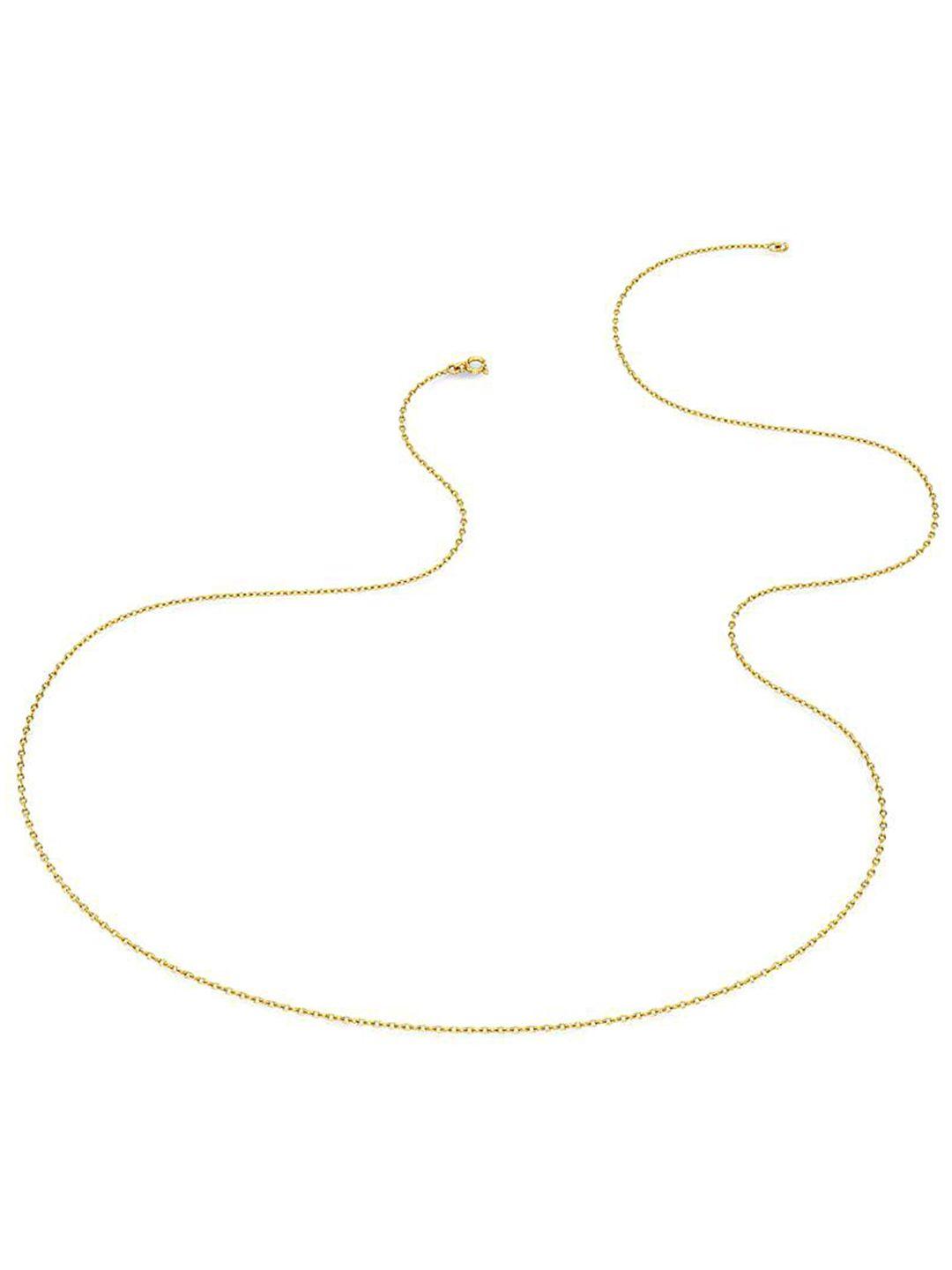 candere a kalyan jewellers company lightweight 18kt bis hallmark gold chain-2.09gm