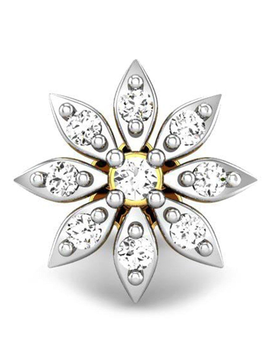candere a kalyan jewellers company shelby 18kt gold diamond nosepin-0.66gm