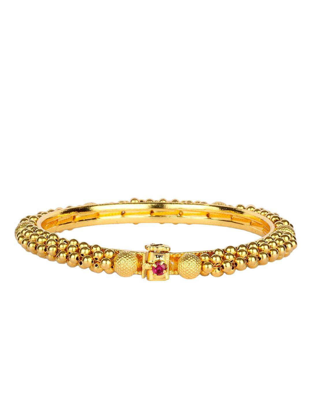 candere a kalyan jewellers company women 22kt (916) gold traditional tushi bangle- 2.31gm