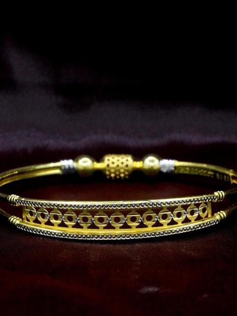 candere by kalyan jewellers 22k copper & gold bangle for women