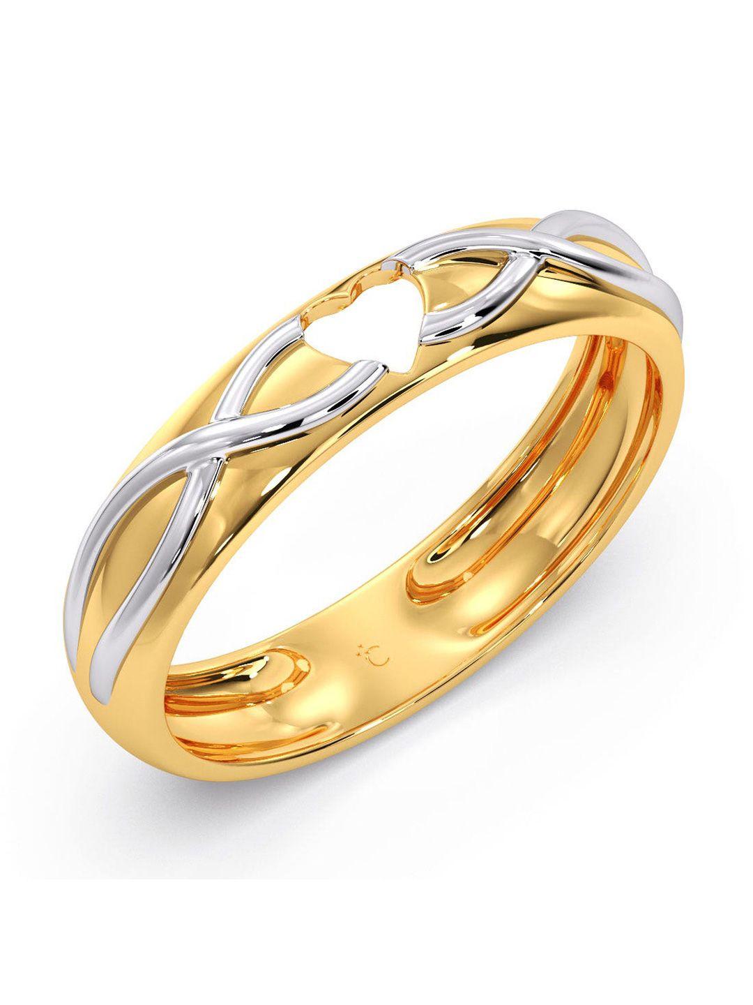 candere a kalyan jewellers company 14kt gold finger ring-2.32gm