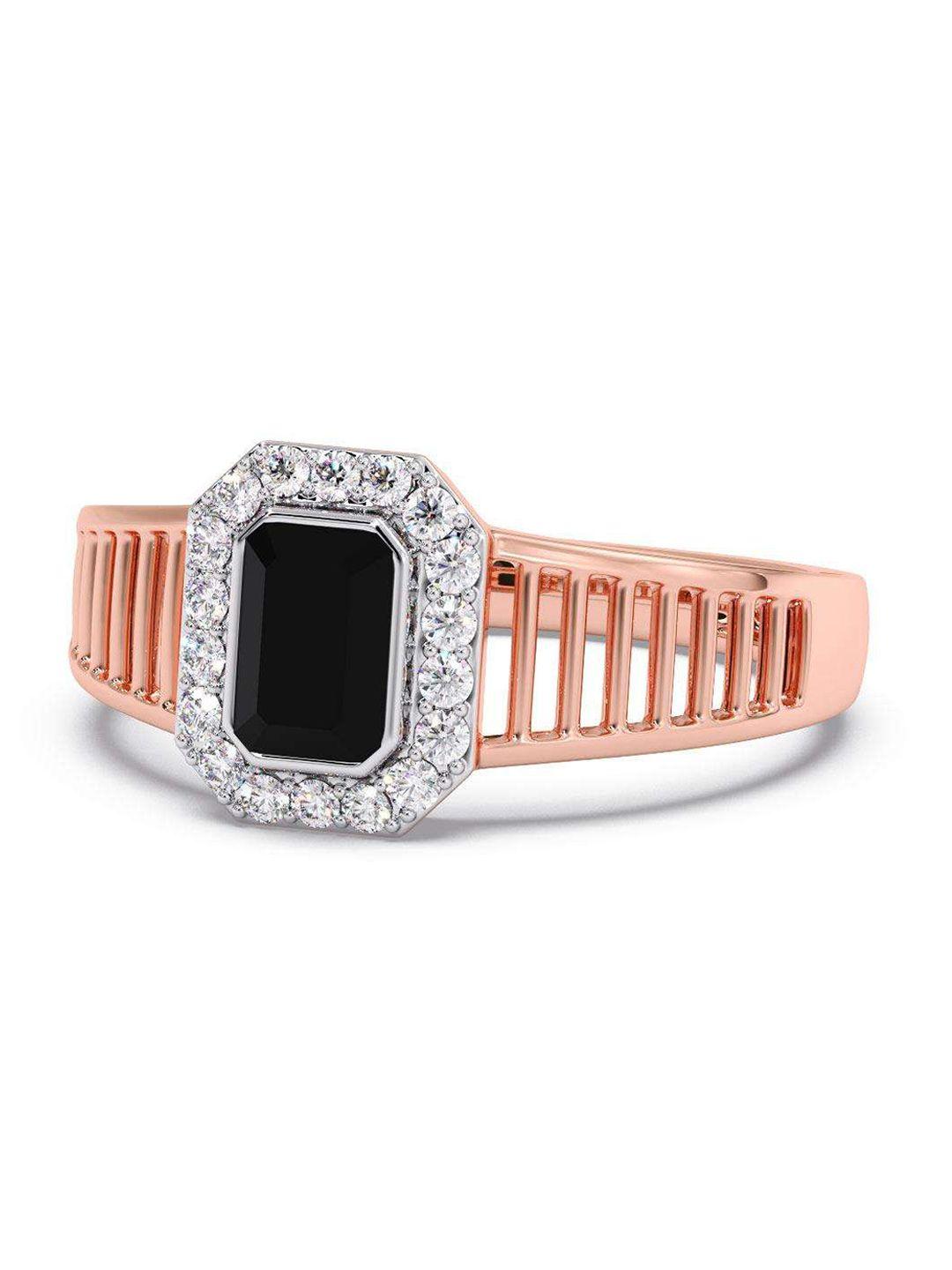 candere a kalyan jewellers company 18kt rose-gold diamond finger ring