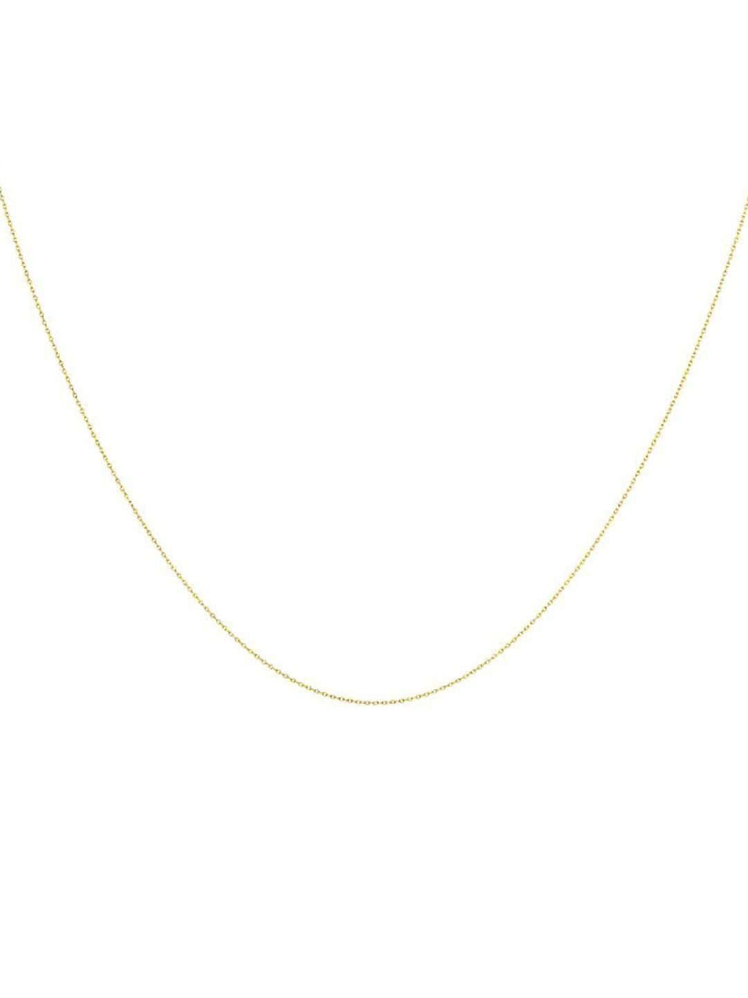 candere a kalyan jewellers company lightweight 18kt bis hallmark gold chain-1.71gm