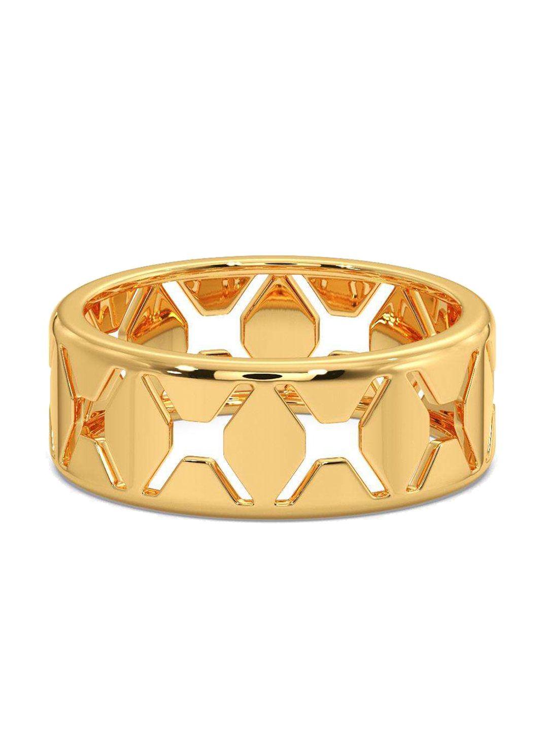 candere a kalyan jewellers company men 18kt gold ring - 5.01 gm