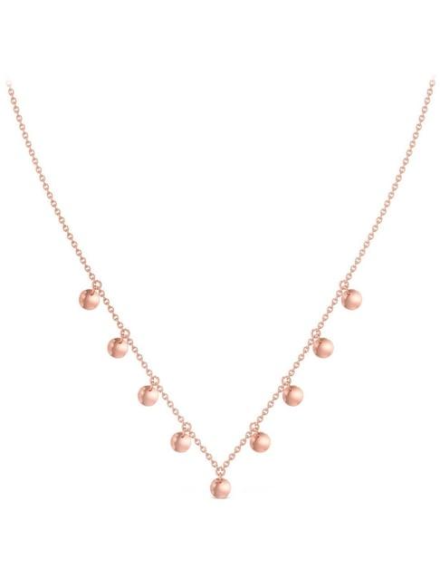 candere by kalyan jewellers dye charm 18k rose gold princess necklace for women