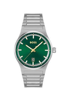 candor 41 mm green dial stainless steel analog watch for men - 1514079