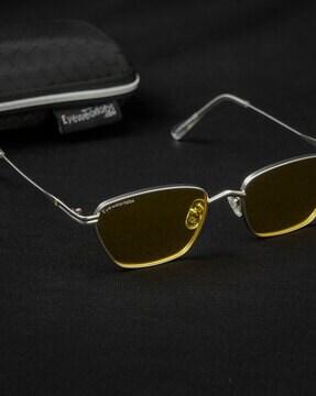 candrewyellowsc2 uv-protected rectangular sunglasses