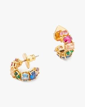 candy shop small stone hoops