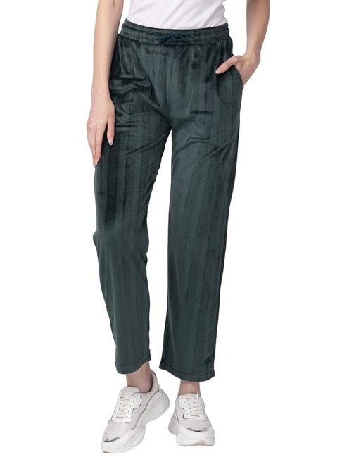 candyskin-dark-green-regular-fit-mid-rise-sweatpants