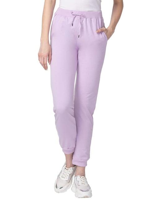 candyskin lavender regular fit mid rise joggers