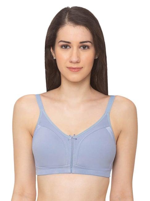 candyskin light blue non wired non padded full coverage bra