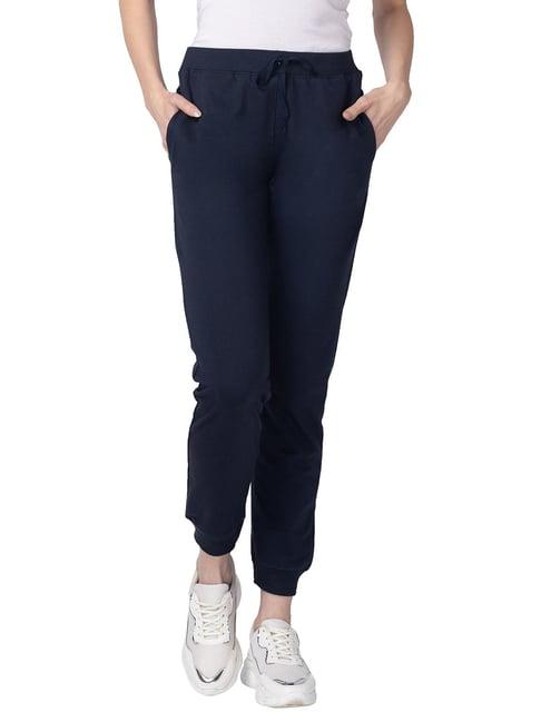 candyskin navy regular fit mid rise joggers