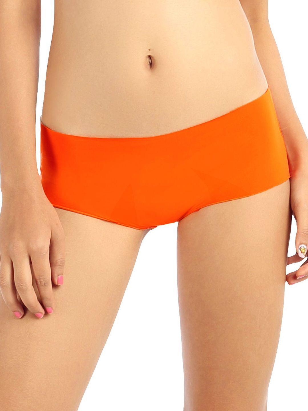 candyskin women orange seamless hipster briefs cs-pnty