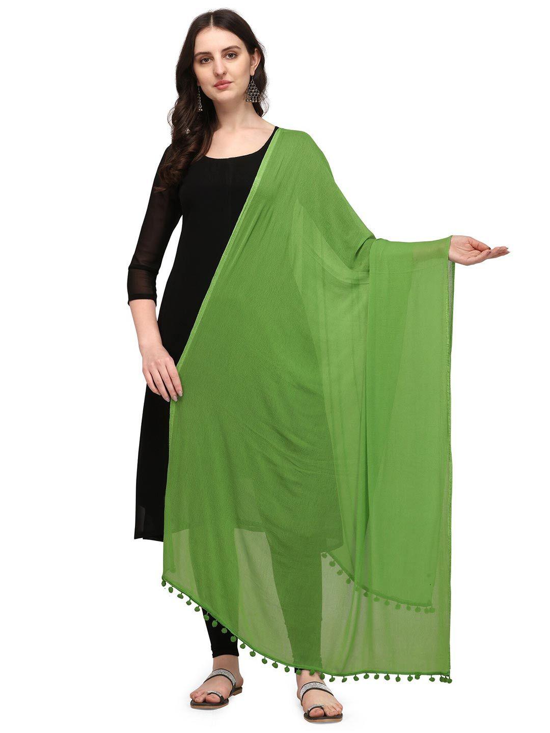 canizzaro pom-pom border dupatta