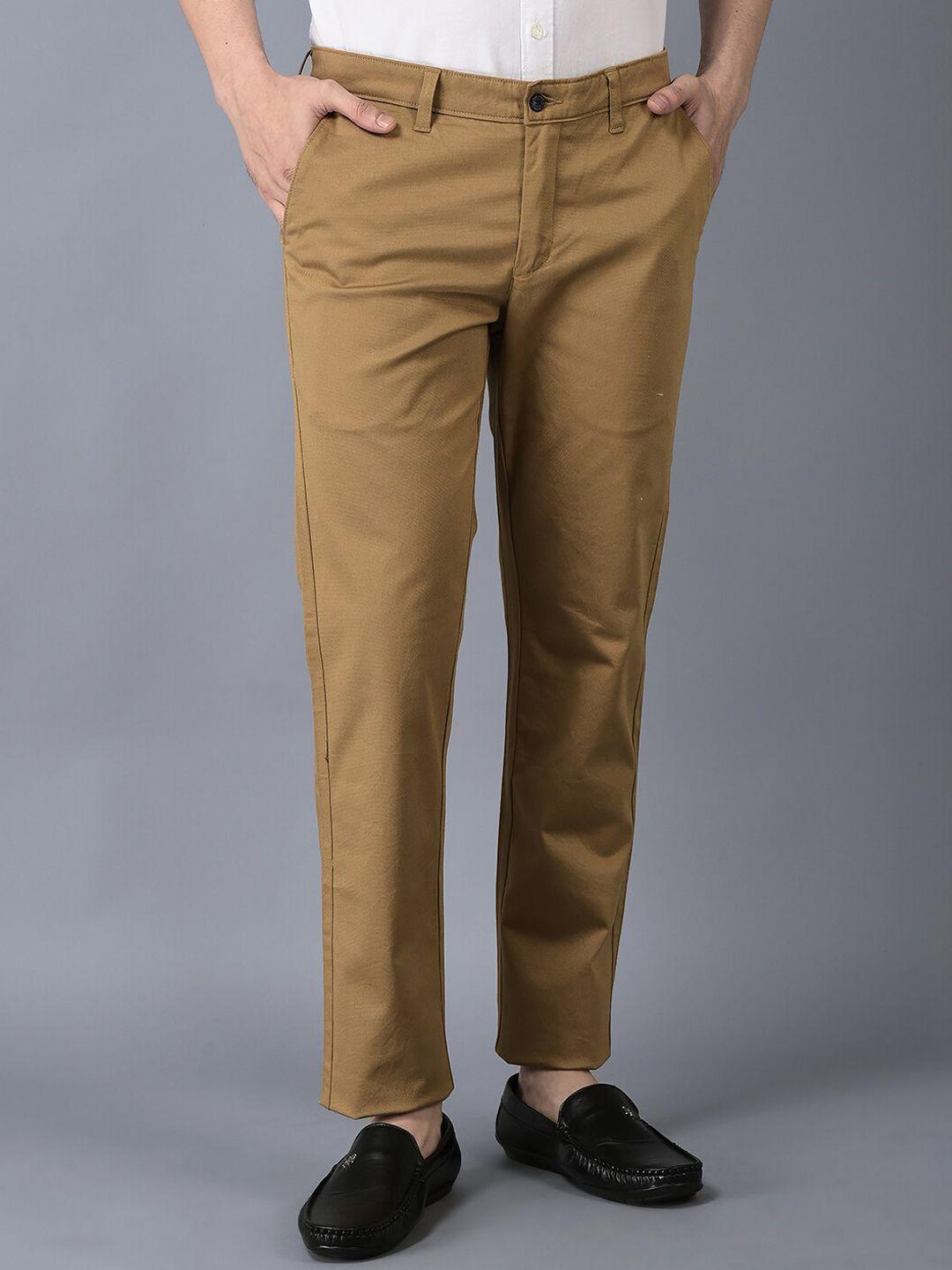 canoe men mid-rise smart chinos trousers