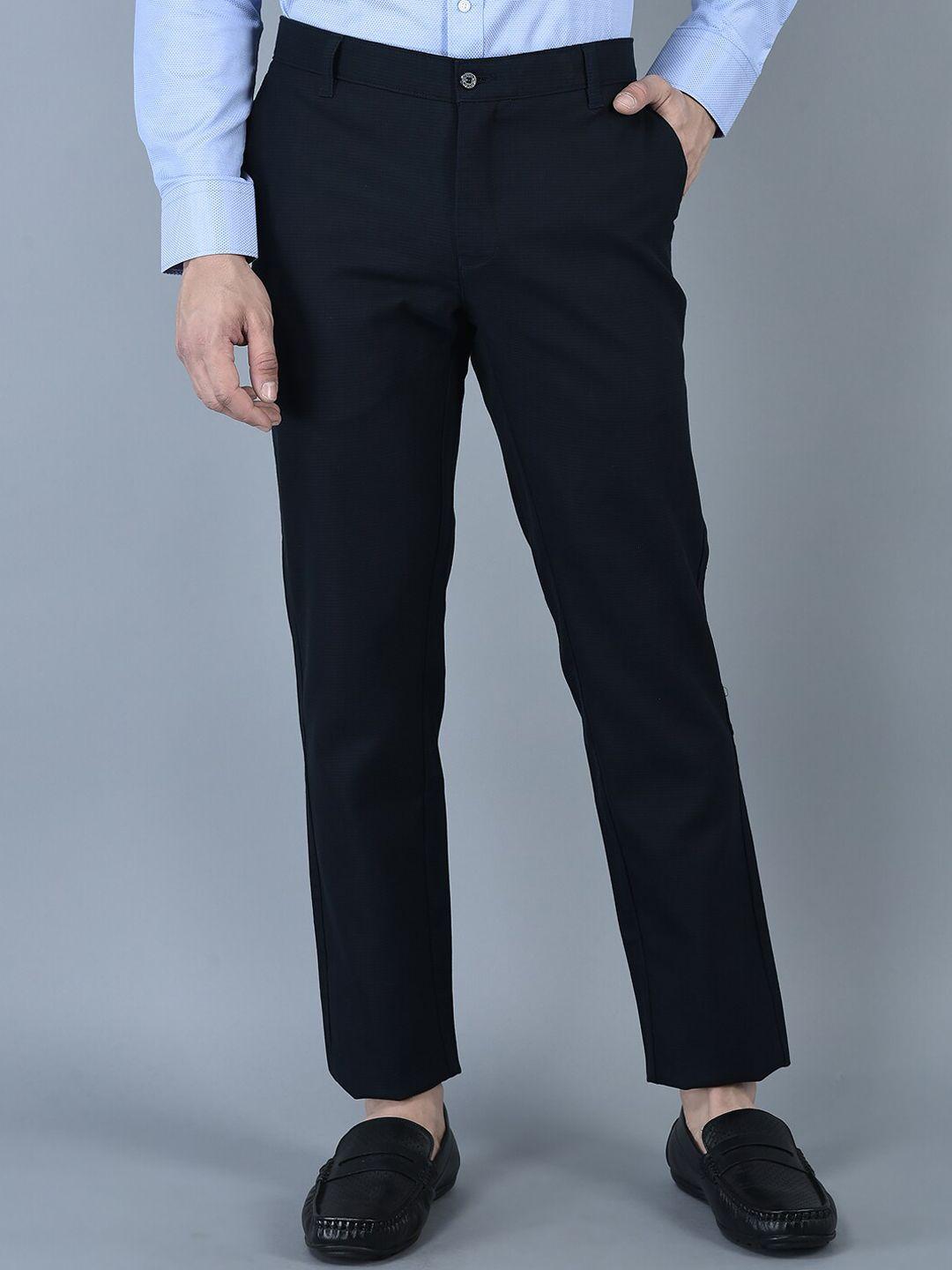 canoe men smart straight fit easy wash formal trousers