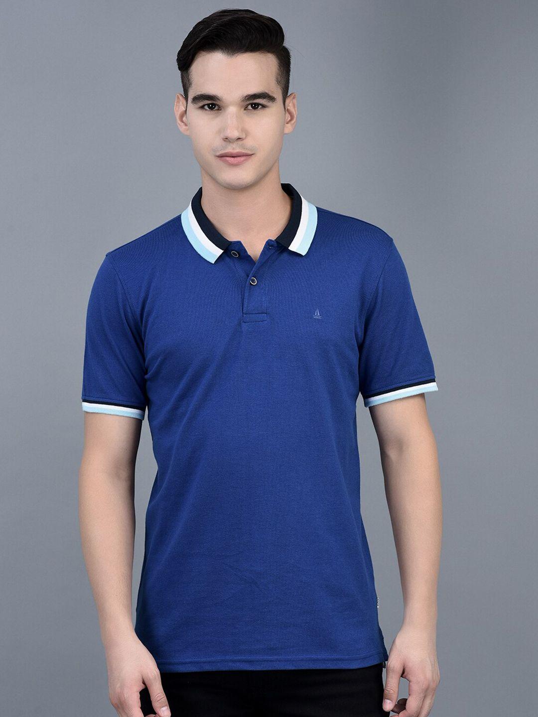 canoe polo collar short sleeves cotton t-shirt