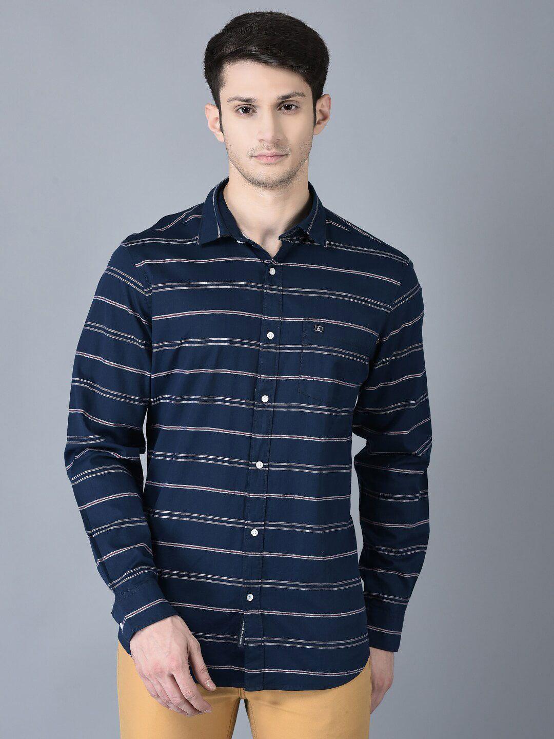 canoe striped long sleeves pure cotton casual shirt