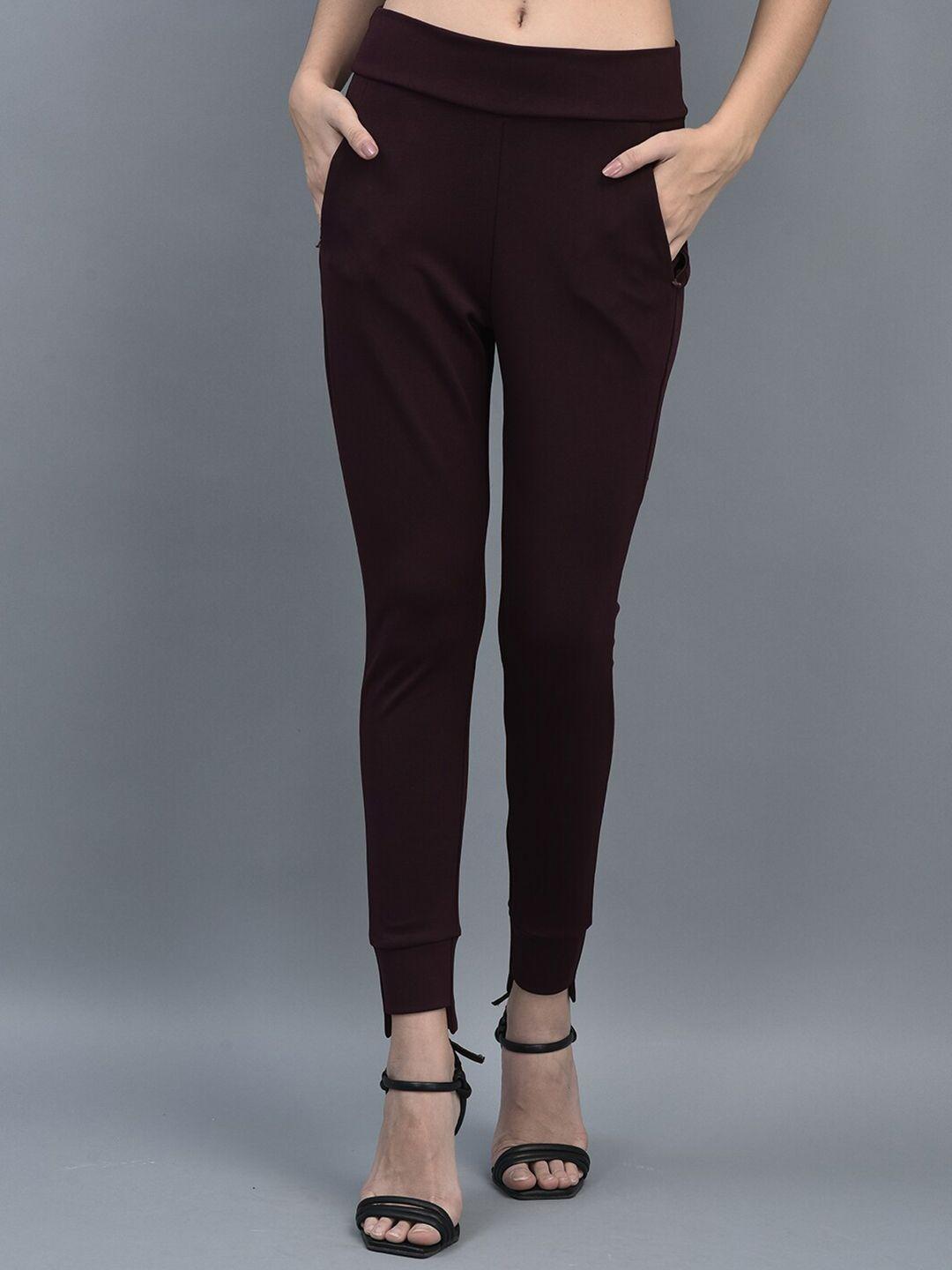 canoe women maroon jeggings