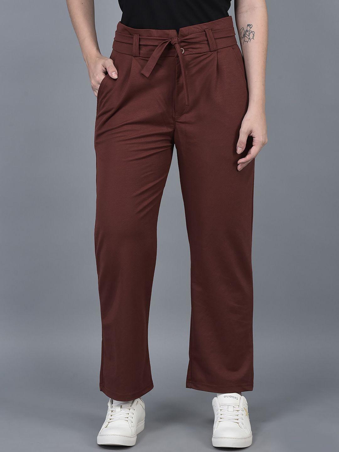 canoe women smart high-rise pleated trousers