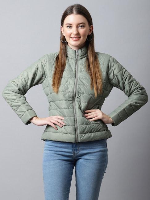 cantabil light green quilted jacket