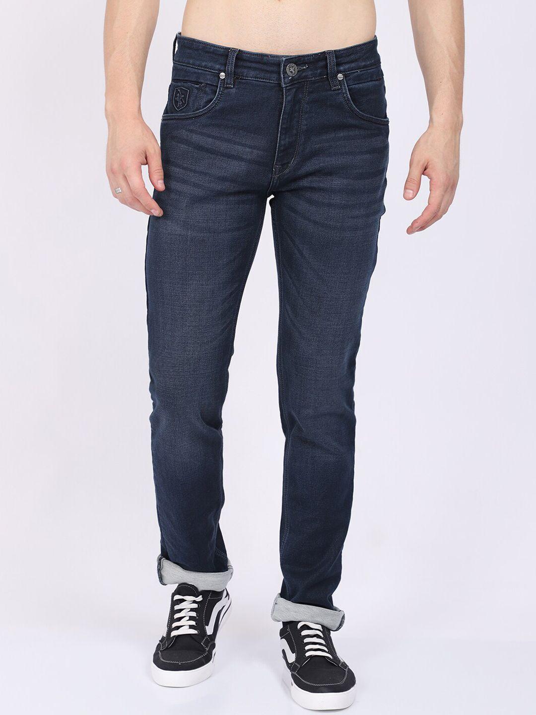 cantabil men blue light fade stretchable jeans