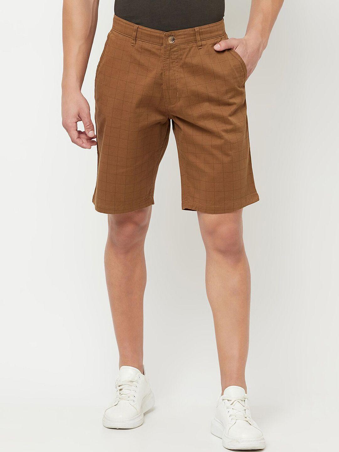 cantabil men brown chino shorts