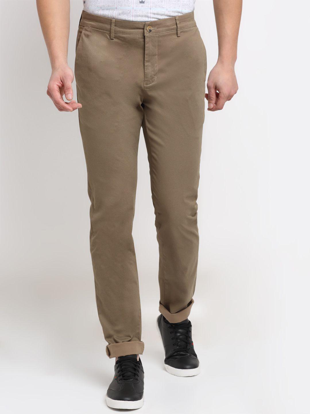 cantabil men brown original trousers