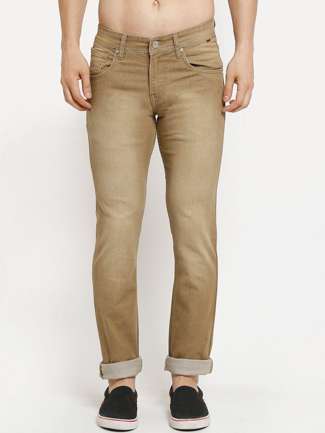 cantabil-men-brown-slim-fit-mid-rise-light-fade-jeans