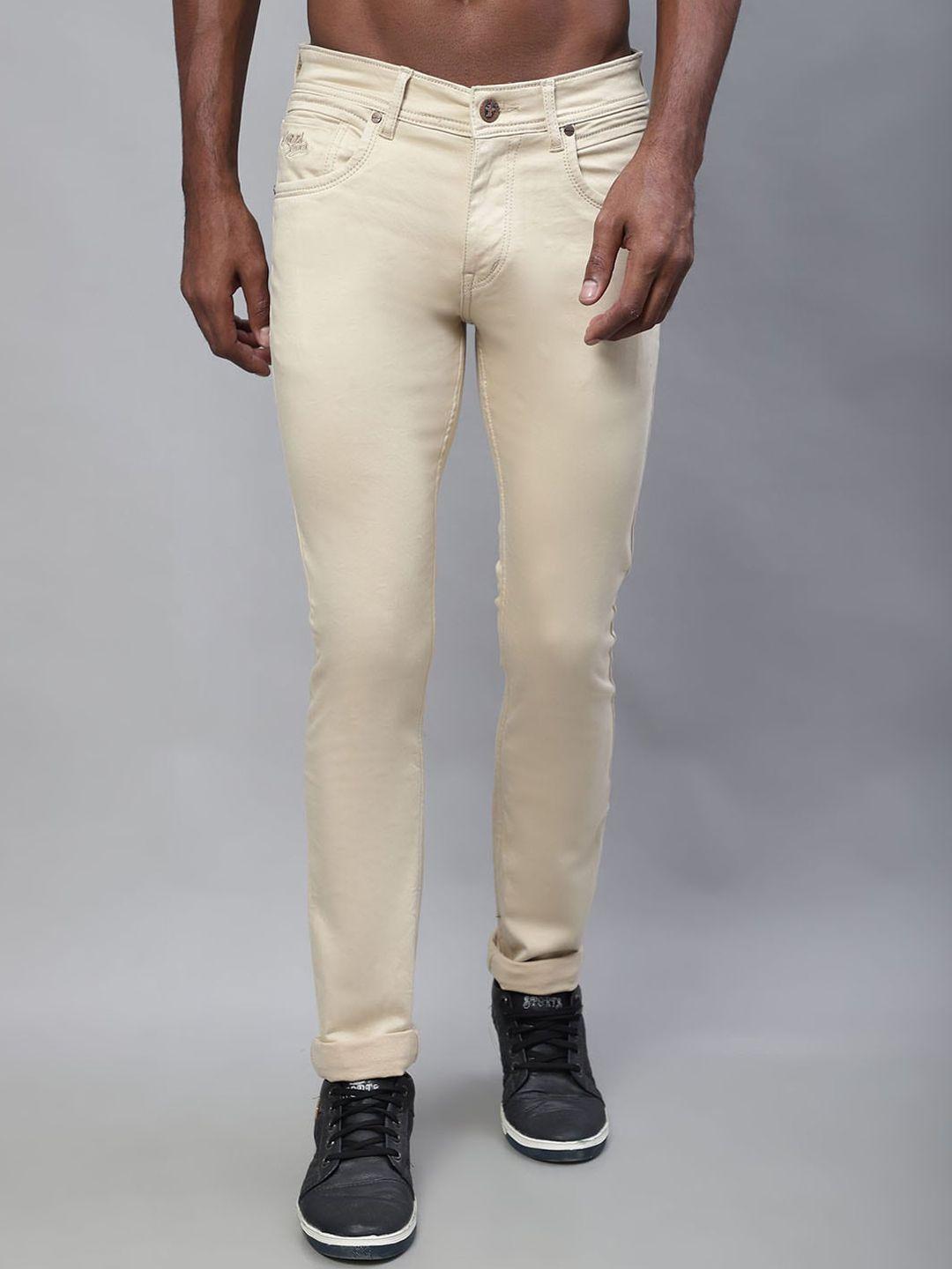 cantabil men regular fit stretchable cotton jeans