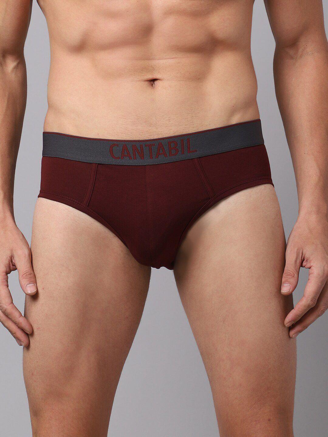 cantabil-men-set-of-2-maroon-solid-basic-cotton-briefs