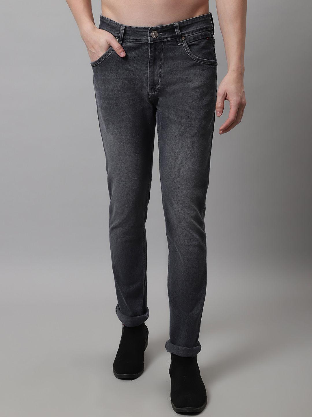 cantabil men solid cotton light fade regular fit jeans