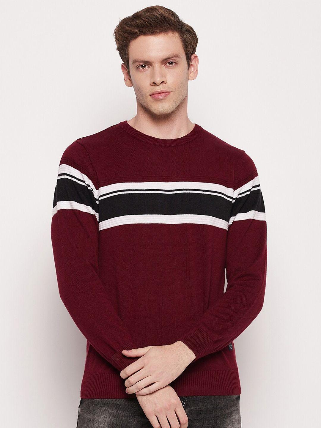 cantabil men striped wool pullover