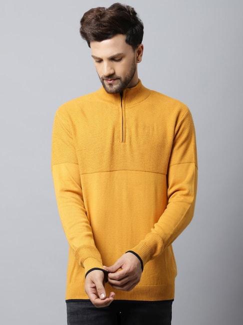 cantabil-mustard-regular-fit-self-pattern-sweater