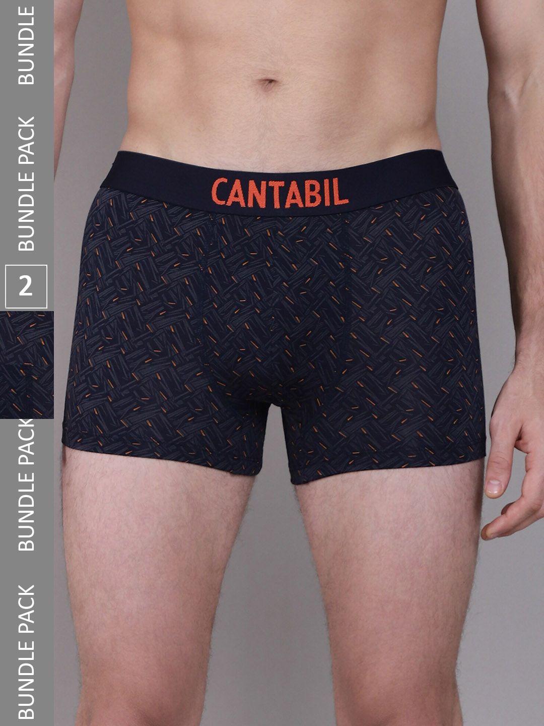 cantabil pack of 2 printed basic briefs mbrf00029_navy_p2
