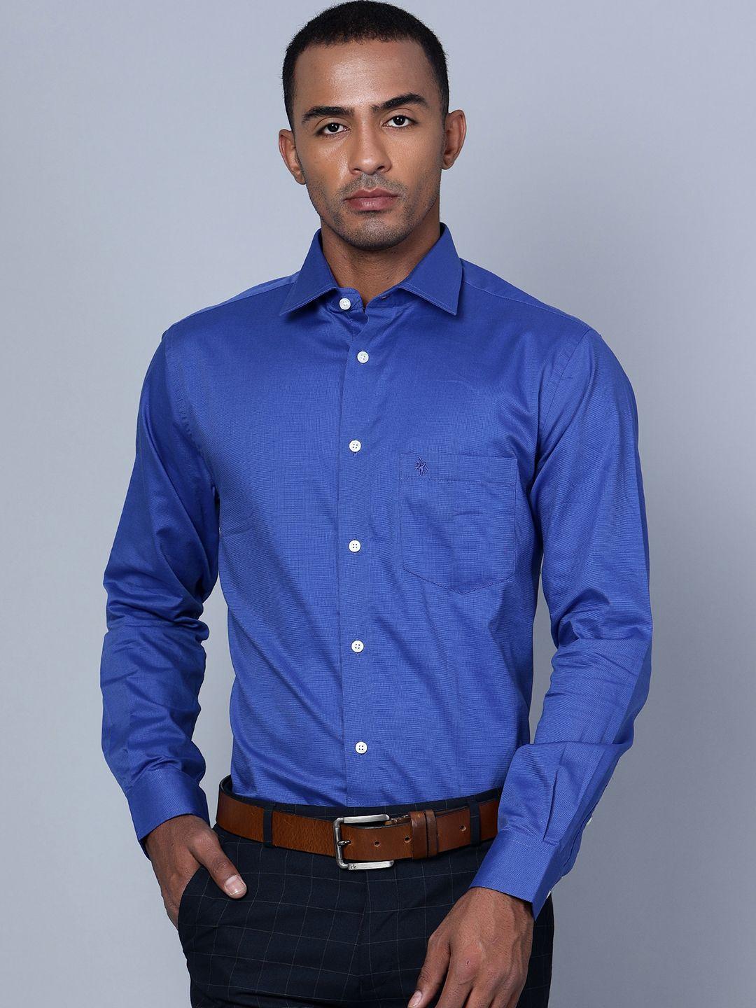 cantabil smart spread collar cotton formal shirt