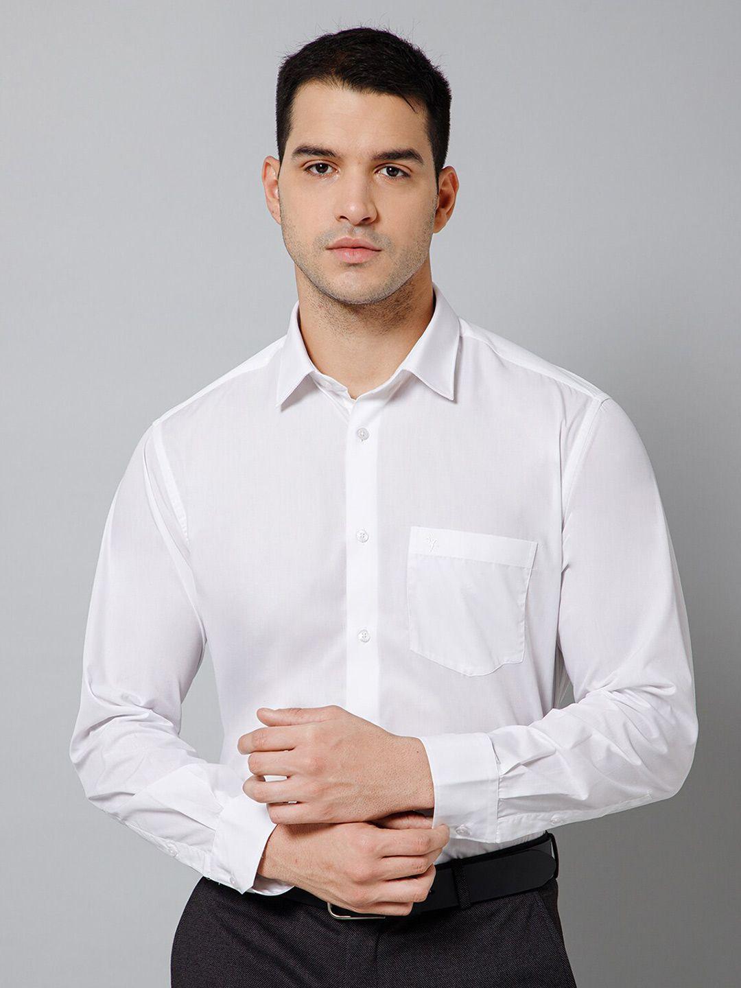 cantabil spread collar comfort formal shirt